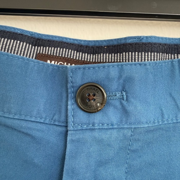 Michael Kors Mens Ocean Blue Stretch Cotton Shorts W30 - Picture 5 of 10